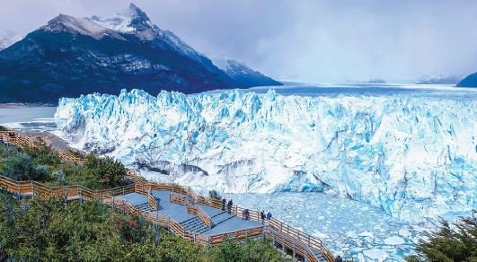 가슴이 뻥 뚫리도록 시원한 절경의 아르헨티나 페리토 모레노 빙하. [US아주투어 제공]